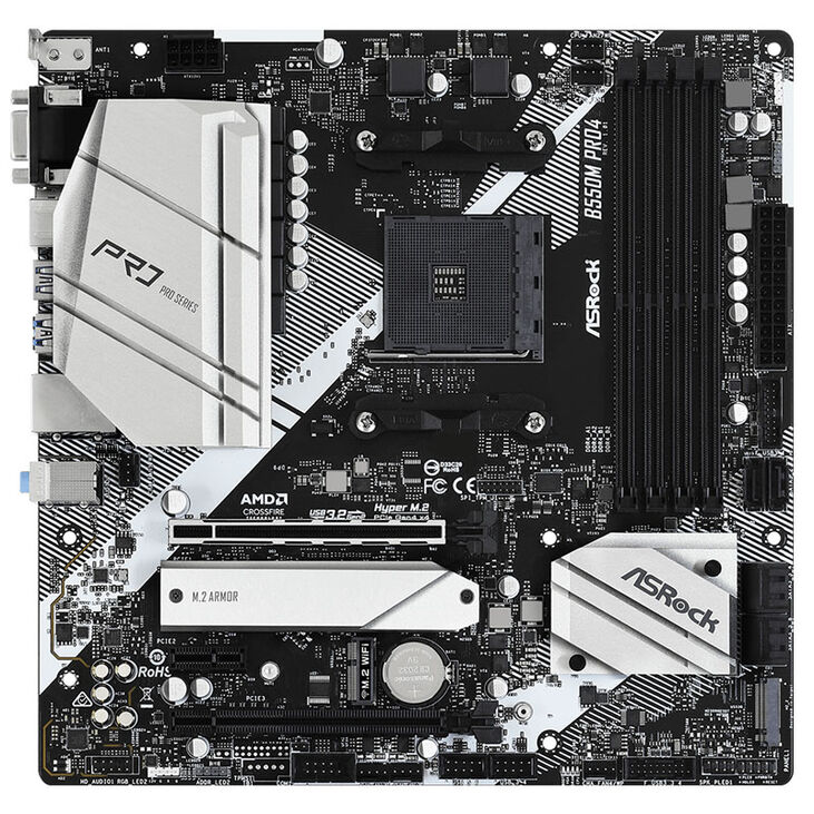 ASRock B550M Pro4, AMD B550 Mainboard - Sockel AM4 image number 2
