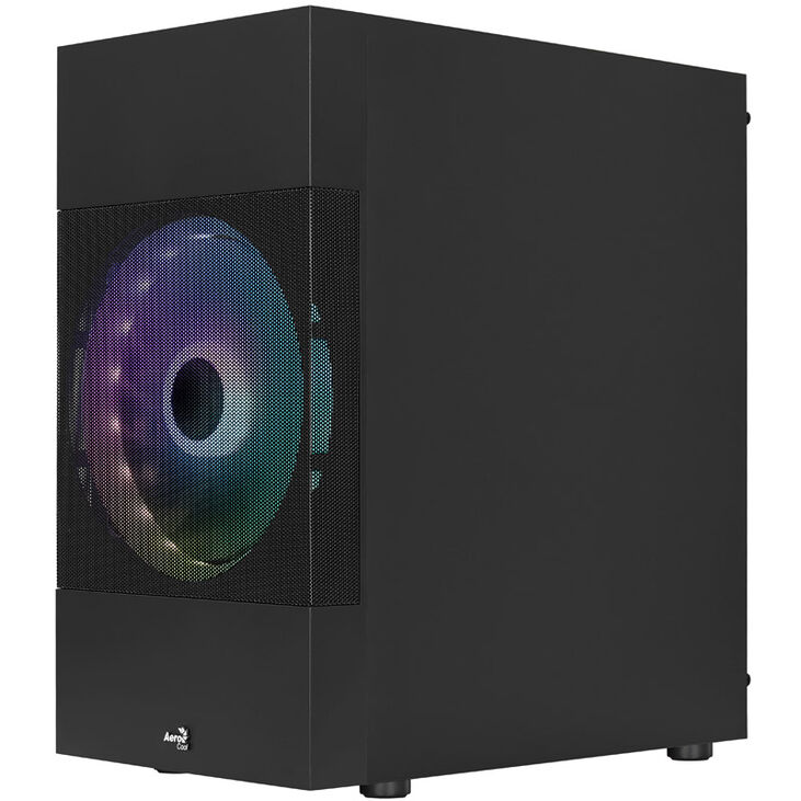 Aerocool Atomic Lite v2 Micro-ATX Gehäuse, RGB, Tempered Glass - schwarz image number 7