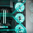 Gaming PC Crystal Phantom, AMD Ryzen 9 9800X3D, NVIDIA GeForce RTX 5090 - Custom Water Cooling image number null