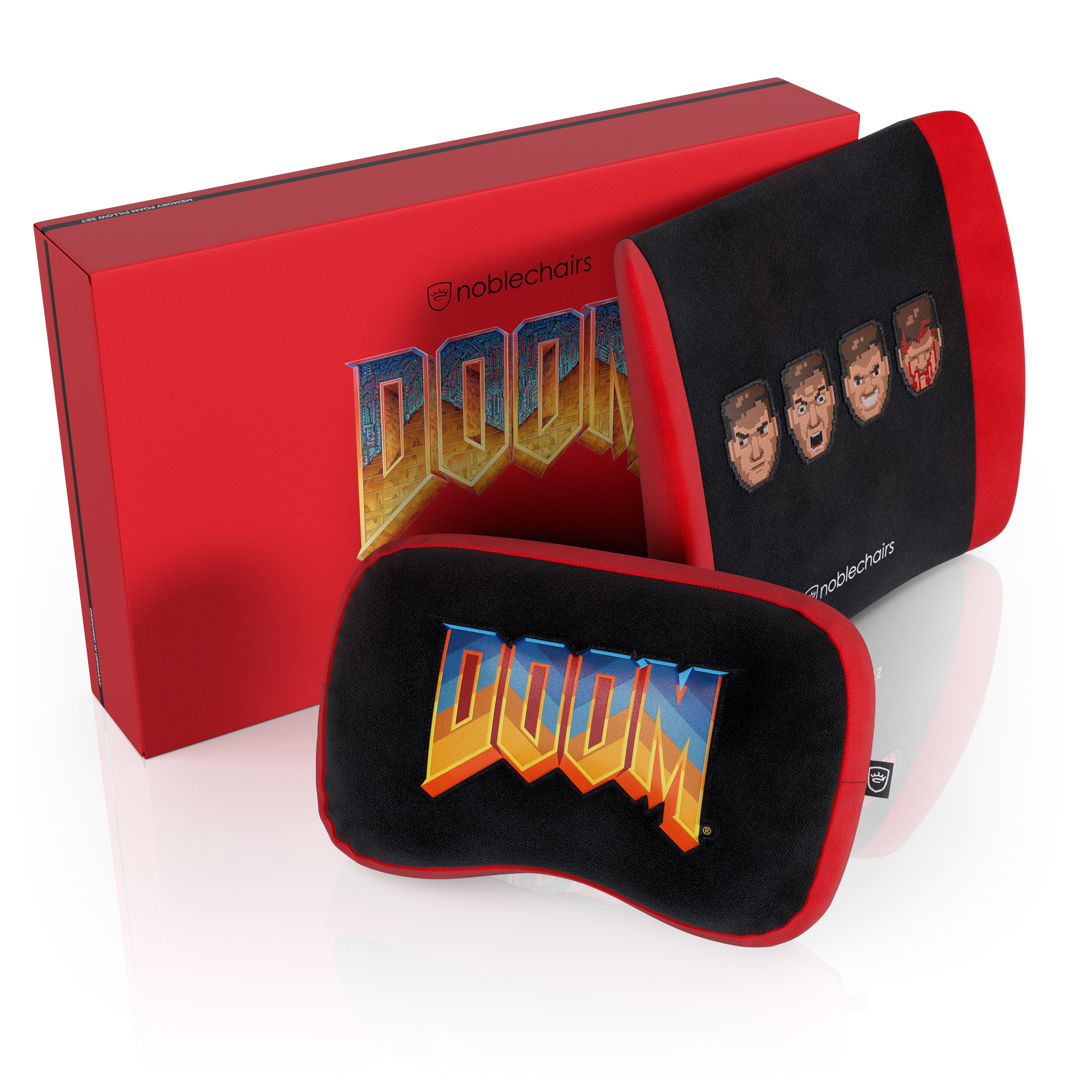 noblechairs Memory Foam Cushion Set - DOOM Retro Edition