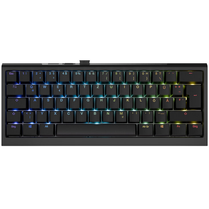 Ducky One X Mini Wireless Gaming Tastatur, induktiv, Hot Swap, RGB - Ducky Inductive Switch, ISO (DE), schwarz image number 1