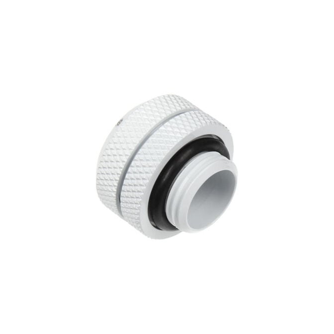 Bitspower Multi-Link Adapter Connection straight G1/4 inch female thread to 12mm OD hard tube - white image number 1