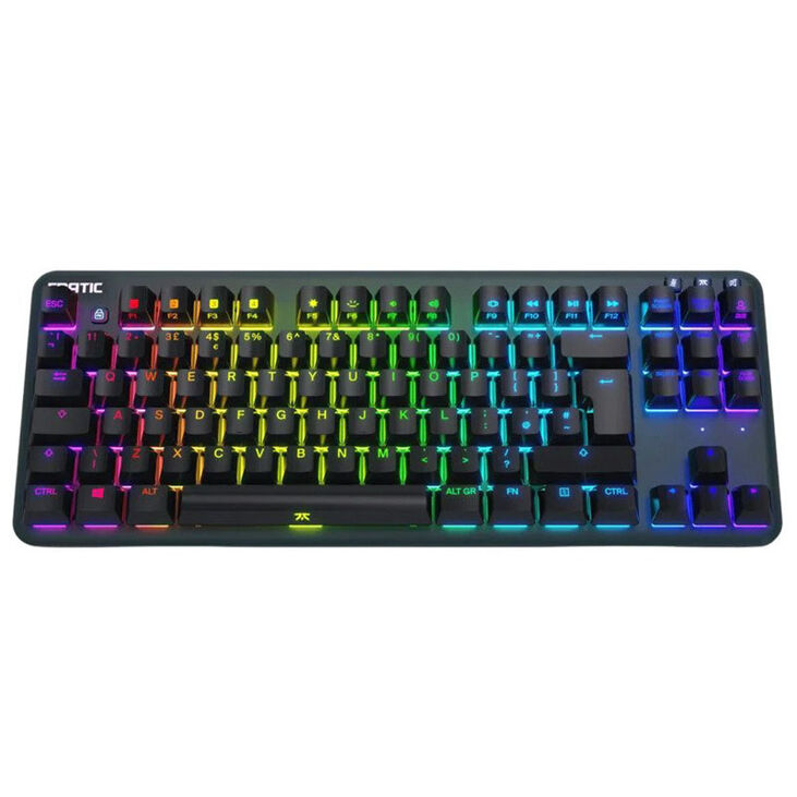 Fnatic miniSTREAK TKL Gaming Keyboard, MX-Silent-Red, RGB, black - Nordic Layout image number 0