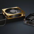Alphacool Apex Stealth Metal Fan 120 mm, 2,000 RPM - gold image number null