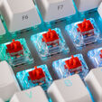 Glorious Fox Heavy Switches, Mechanical, 5-Pin, Linear, MX Stem, 55g - Lubed, 110 Pieces image number null