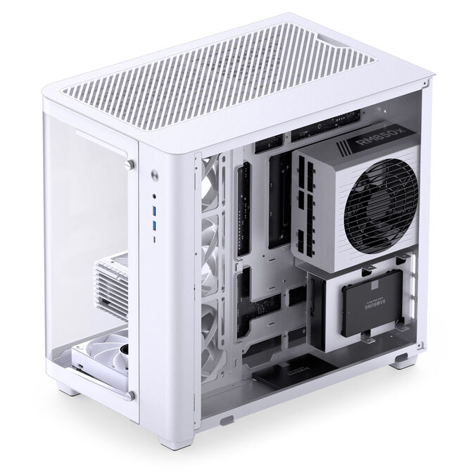 Jonsbo TK-3 PC Case, Mid Tower, ATX, Tempered Glass - White image number 5