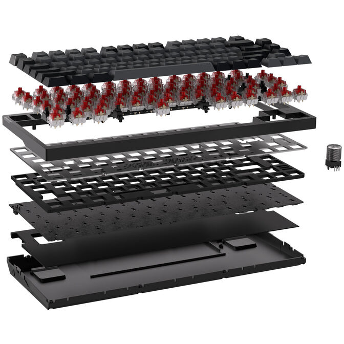 Corsair K65 Plus Wireless TKL Gaming Tastatur, TKL (75%), Corsair MLX Fusion &ndash; schwarz, ISO (DE) image number 8