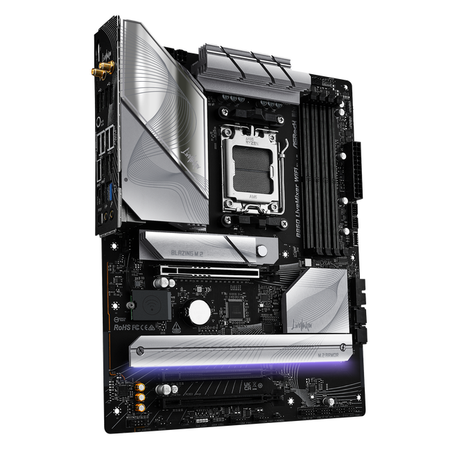 ASROCK B850 LiveMixer WiFi motherboard, socket AM5, AMD B850, ATX, DDR5 image number 1