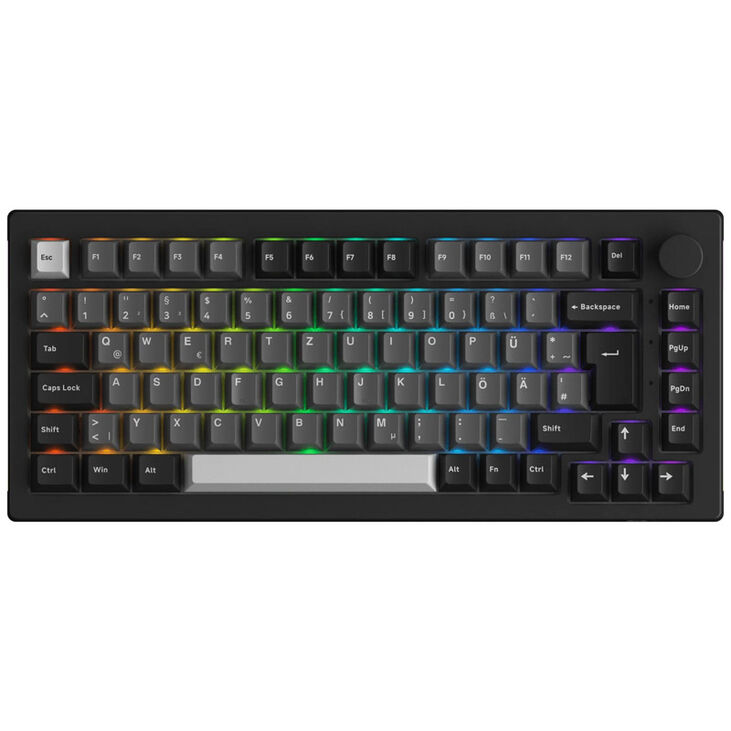 AKKO 5075B Plus S Black&Silver Gaming Tastatur - V3 Pro Cream Yellow image number 0