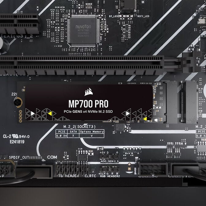 Corsair MP700 Pro NVMe SSD, PCIe 5.0 M.2 Type 2280 - 4 TB image number 4