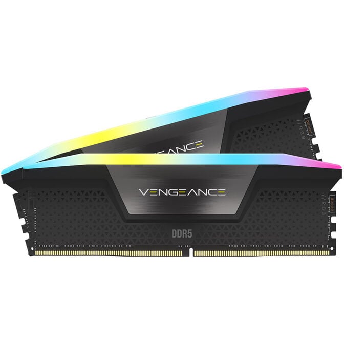 Corsair Vengeance RGB DDR5-6400 RAM, CL32, XMP - 32 GB Dual-Kit, black image number 1