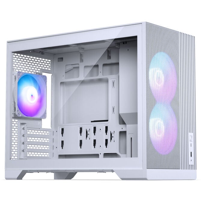 Phanteks XT M3 PC-Geh&auml;use, Mini-Geh&auml;use, mATX, RGB, Tempered Glass - inklusive 3x 120-mm-L&uuml;fter, wei&szlig; image number 0