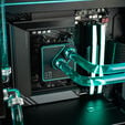 Gaming PC Crystal Phantom, AMD Ryzen 9 9800X3D, NVIDIA GeForce RTX 5090 - Custom Water Cooling image number null