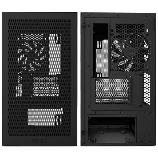 NZXT H3 Flow PC Case, Mid Tower, mATX, Tempered Glass - Black image number 10