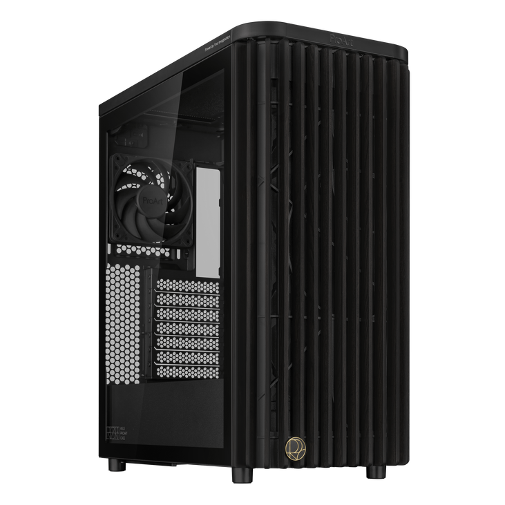 ASUS ProArt PA401 Wood Edition PC-Gehäuse, Midi-Tower,  ATX, Tempered Glass - schwarz image number 0