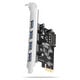 AXAGON PCEU-430RS expansion card, PCIe 4.0 x1, 4x USB 3.0 - black