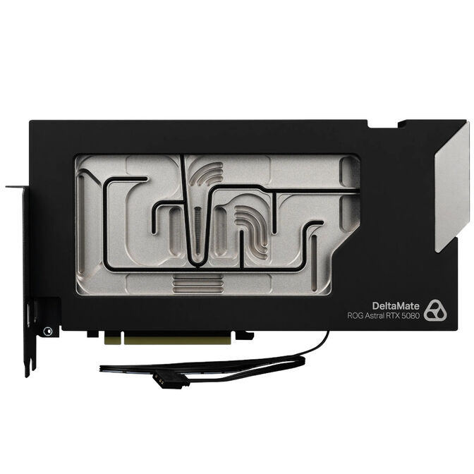 Thermal Grizzly DeltaMate 5080 Astral GPU Water Cooler, ARGB, with Backplate - Acrylic, Black image number 3