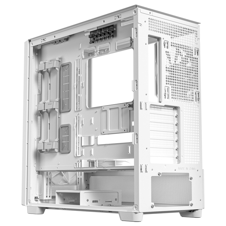 Antec Flux PC-Gehäuse, Full-Tower, E-ATX, Tempered Glass – weiß image number 3