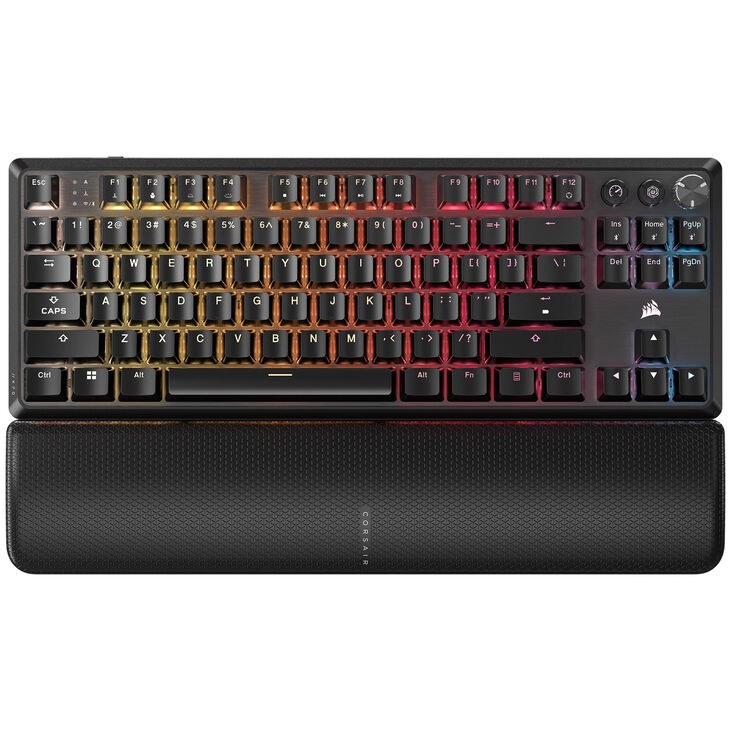 Corsair K70 CORE TKL WIRELESS RGB Gaming-Tastatur, mechanisch, ISO (DE), MLX RED Switch - schwarz image number 2