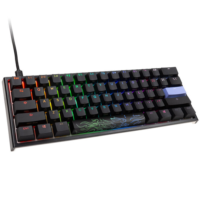Ducky One 2 Pro Mini Gaming Tastatur, RGB LED - Cherry Blue (US) image number 0