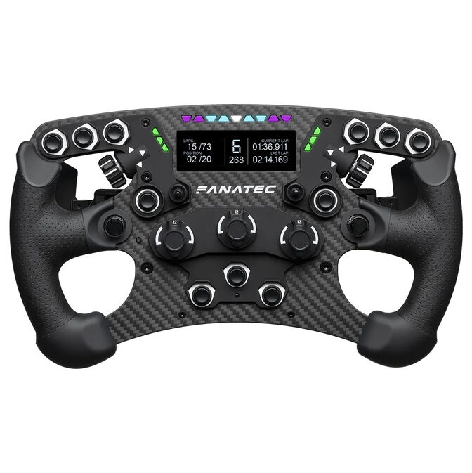 Fanatec Clubsport Formula V3 Lenkrad, 2,7&rdquo;-Zoll-OLED-Display, RGB, 290mm - schwarz image number 0