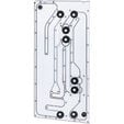 Phanteks Glacier EZ-Fit DIS-NV5 Distro Plate, integrated EZ-Fittings - black image number null