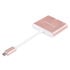 SilverStone SST-EP08P - USB 3.1 Typ-C Adapter auf HDMI/USB Type C/USB Type A - rosa image number null