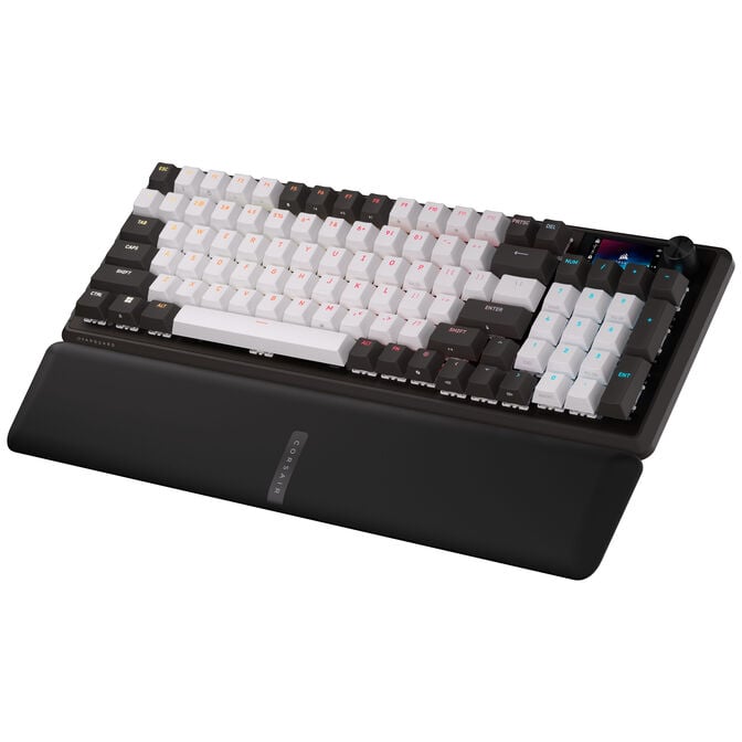 Corsair VANGUARD 96 Gaming-Tastatur, mechanisch, RGB, 8.000 Hz - MLX Plasma Switches, ISO (DE), schwarz/wei&szlig; image number 3