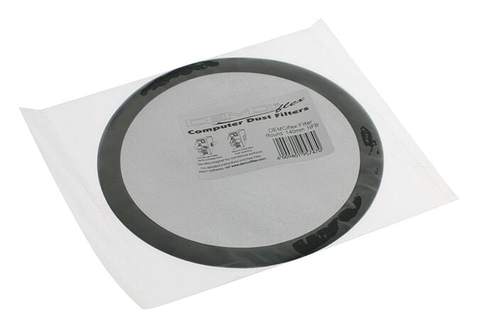 DEMCiflex Staubfilter 140mm, rund - schwarz/schwarz image number 2