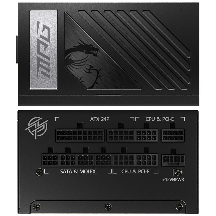 MSI MPG A850G PCIe5 Netzteil, 80 PLUS Gold, vollmodular, ATX 3.0, PCIe 5.0 - 850 Watt image number 8