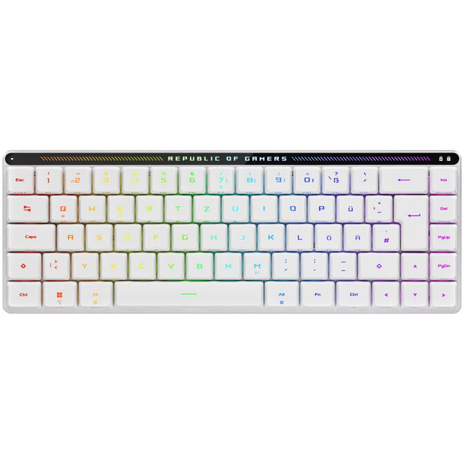 ASUS ROG Falchion RX Low Profile Gaming Tastatur, RX RED - wei&szlig;, silber image number 1