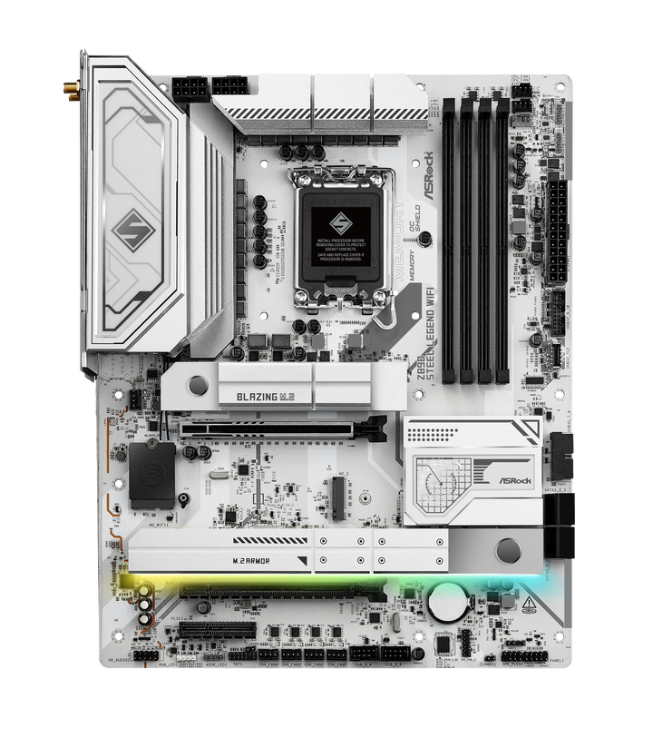 ASRock Z890 Steel Legend WiFi Mainboard, Sockel LGA 1851, Intel Z890, ATX, DDR5 image number 4