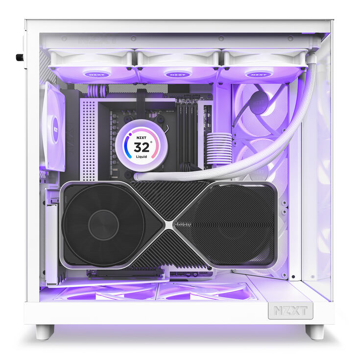 NZXT H6 Flow RGB Midi-Tower - Weiß image number 12