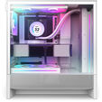 NZXT H5 Flow RGB PC-Geh&auml;use, Midi-Tower, ATX, RGB, Tempered Glass - wei&szlig; image number null