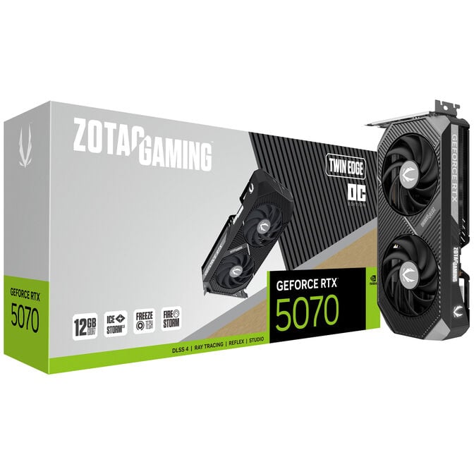 Zotac Gaming GeForce RTX 5070 Twin Edge OC, 12288 MB GDDR7 image number 0