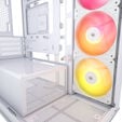 Corsair 2800X RS-R ARGB PC-Geh&auml;use, Mini-Geh&auml;use, mATX, Tempered Glass - inklusive 3x 120-mm-L&uuml;fter, wei&szlig; image number null