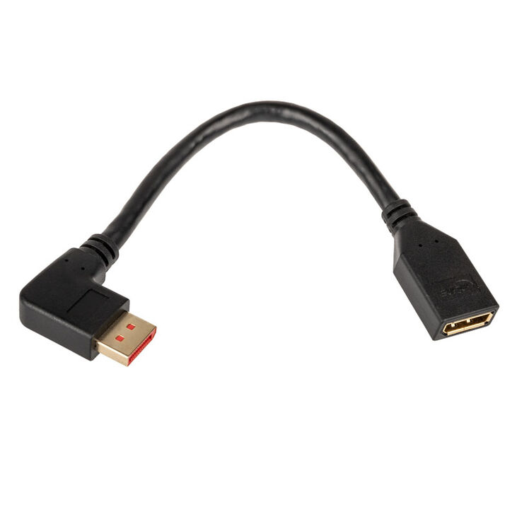 InLine DisplayPort Adapterkabel, 8K4K, links gewinkelt - 0,15m image number 1