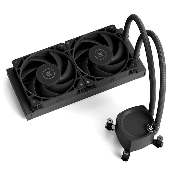 EK Water Blocks EK-Nucleus AIO CR240 Dark Komplett-Wasserkühlung - Schwarz image number 1