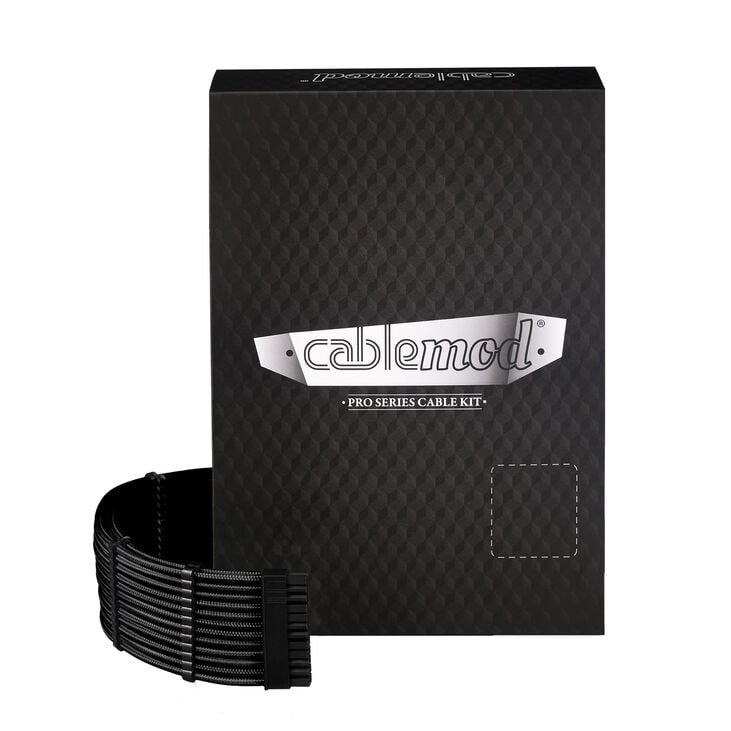 CableMod C-Series Pro ModMesh Kabelset, 2x 12V-2x6-Kabel, StealthSense, für Corsair Type 5 RMx Shift PSUs - schwarz, 65cm image number 0