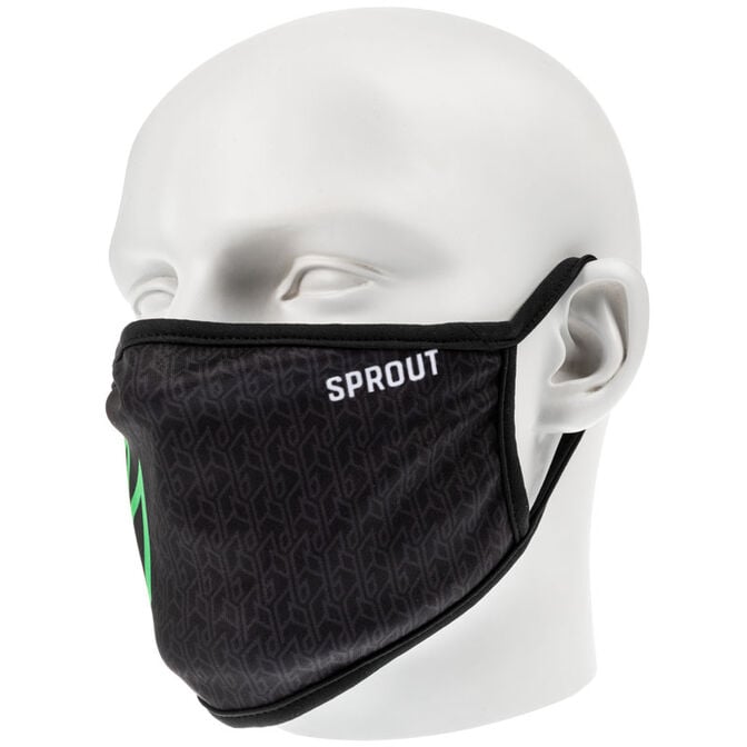 Sprout face mask for mouth and nose - black image number 2