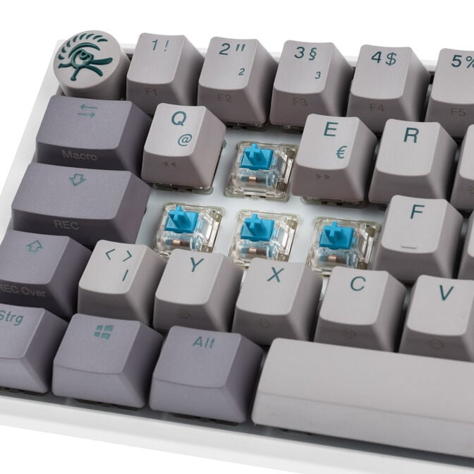 Ducky One 3 Mist Grey SF Gaming Keyboard, RGB LED - MX-Blue image number 4