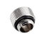 Bitspower Multi-Link Adapter Anschluss gerade G1/4 Zoll AG auf 12mm AD Hardtube - silber glänzend image number null
