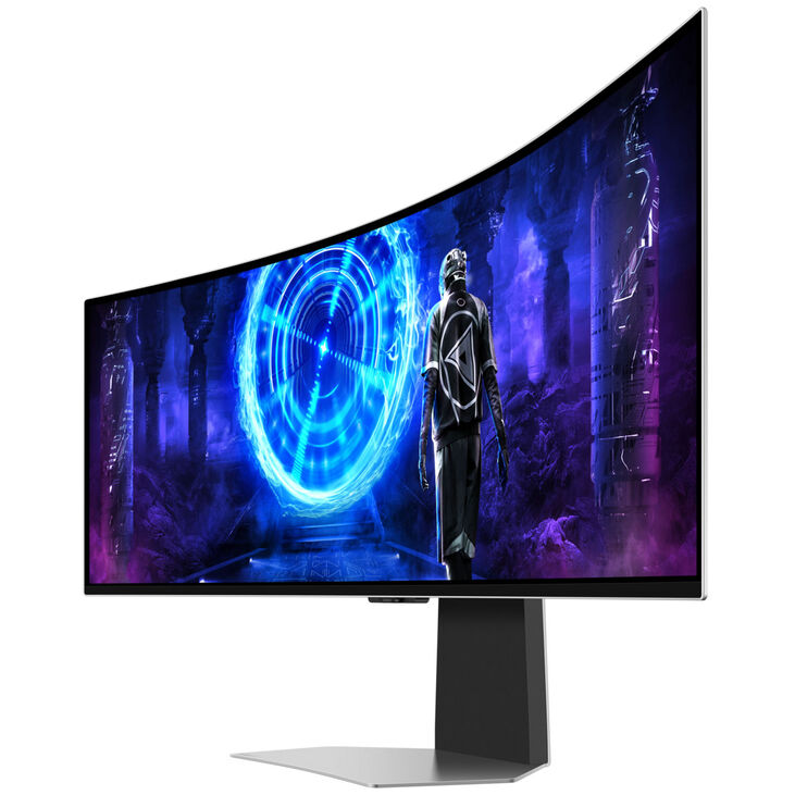 Samsung Odyssey OLED G9 G95SD, 49 Zoll Gaming Monitor, 240Hz, QD-OLED, G-SYNC Compatible image number 2