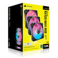 CORSAIR iCUE LINK RX120 MAX RGB PWM L&uuml;fter - 3er-Pack, 120mm, schwarz image number null
