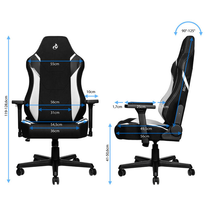 Nitro Concepts X1000 Gaming Stuhl - Radiant White image number 1