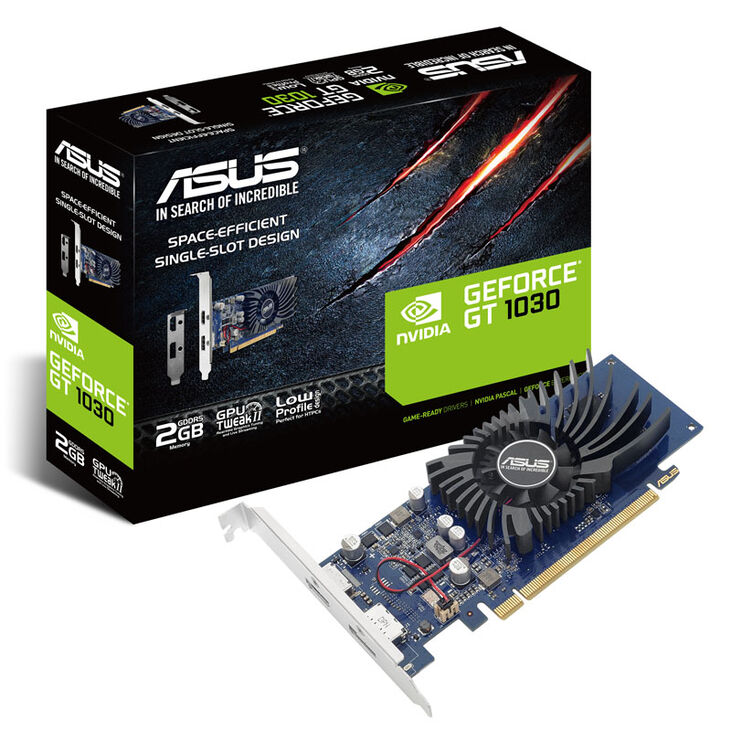 ASUS GeForce GT 1030 2G, 2048 MB GDDR5 - Single Slot, Low Profile image number 0