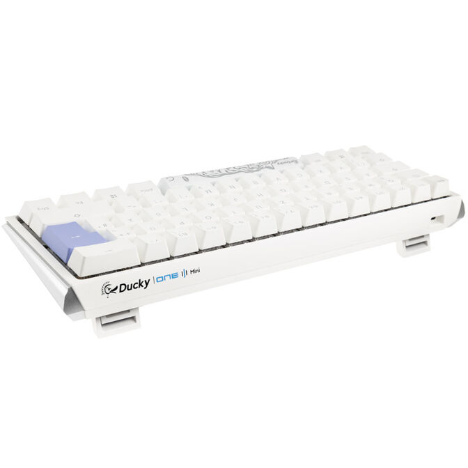 Ducky One 3 Classic Pure White Mini Gaming Keyboard, RGB LED - MX-Speed-Silver image number 2