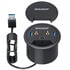 Grey Gear Table HUB, USB 3.0 2x Type-A / 1x Type-C, audio connection, 60 mm image number null