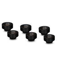 Thermal Grizzly DeltaMate Extender Fitting - MF7, schwarz, 6er-Pack