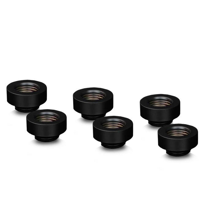 Thermal Grizzly DeltaMate Extender Fitting - MF7, black, pack of 6 image number 0